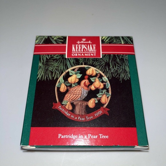 New Partridge In A Pear Tree 1991 12 Days Of Hallmark Christmas Ornament H - Picture 1 of 5